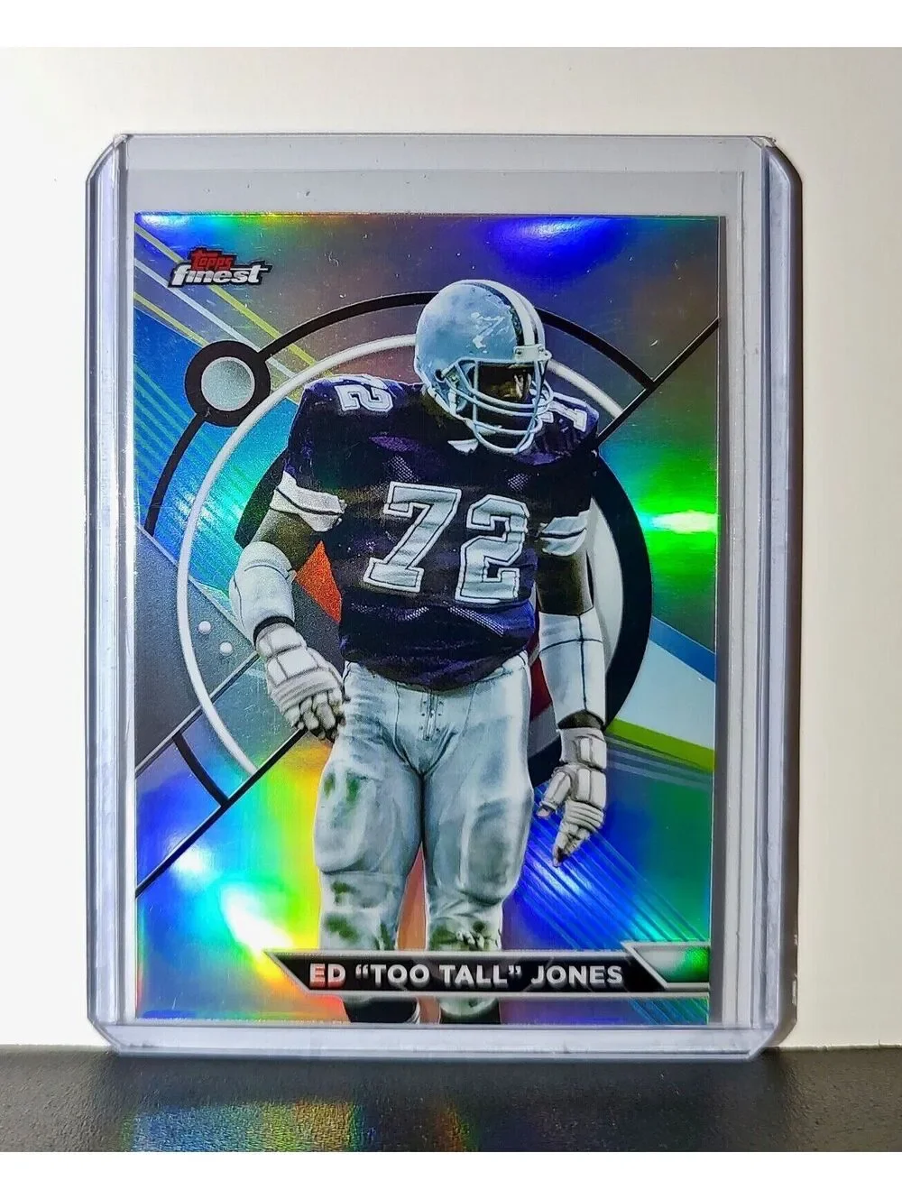 Ed Jones 2023 Topps Finest Refractor NFL #174 Card Dallas Cowboys